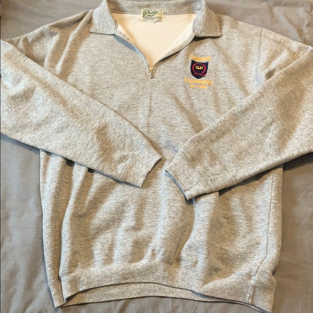 Vintage style Roots/Queen's University Quarter Zip - Picture 3 of 4
